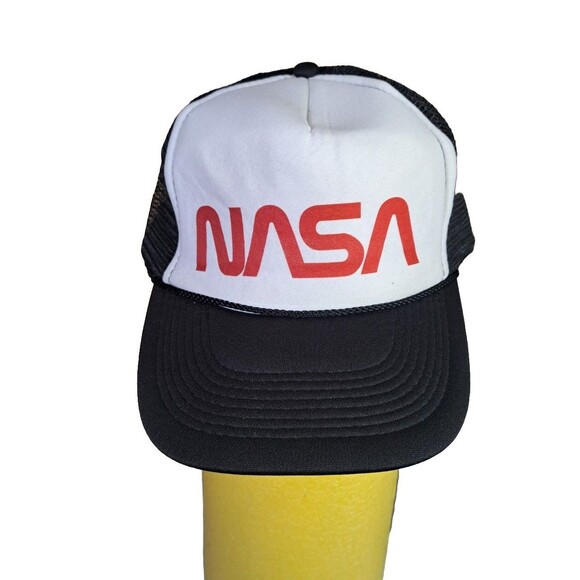 Otto Other - NASA OTTO Collection Trucker Hat Mesh Foam Black Snapback Adjustable Retro